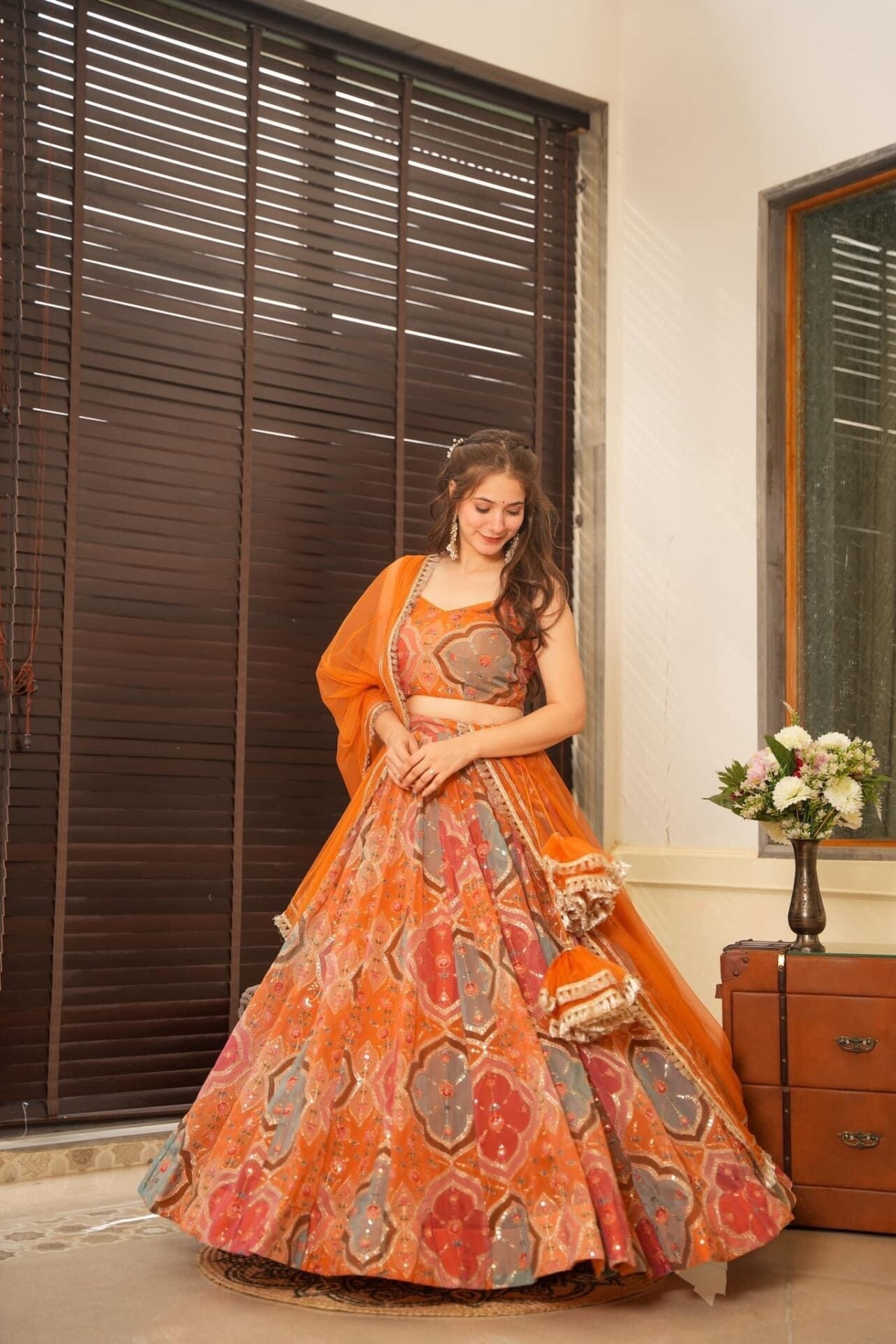 Idaho-o Sangiri embroidered lehenga set – Women's