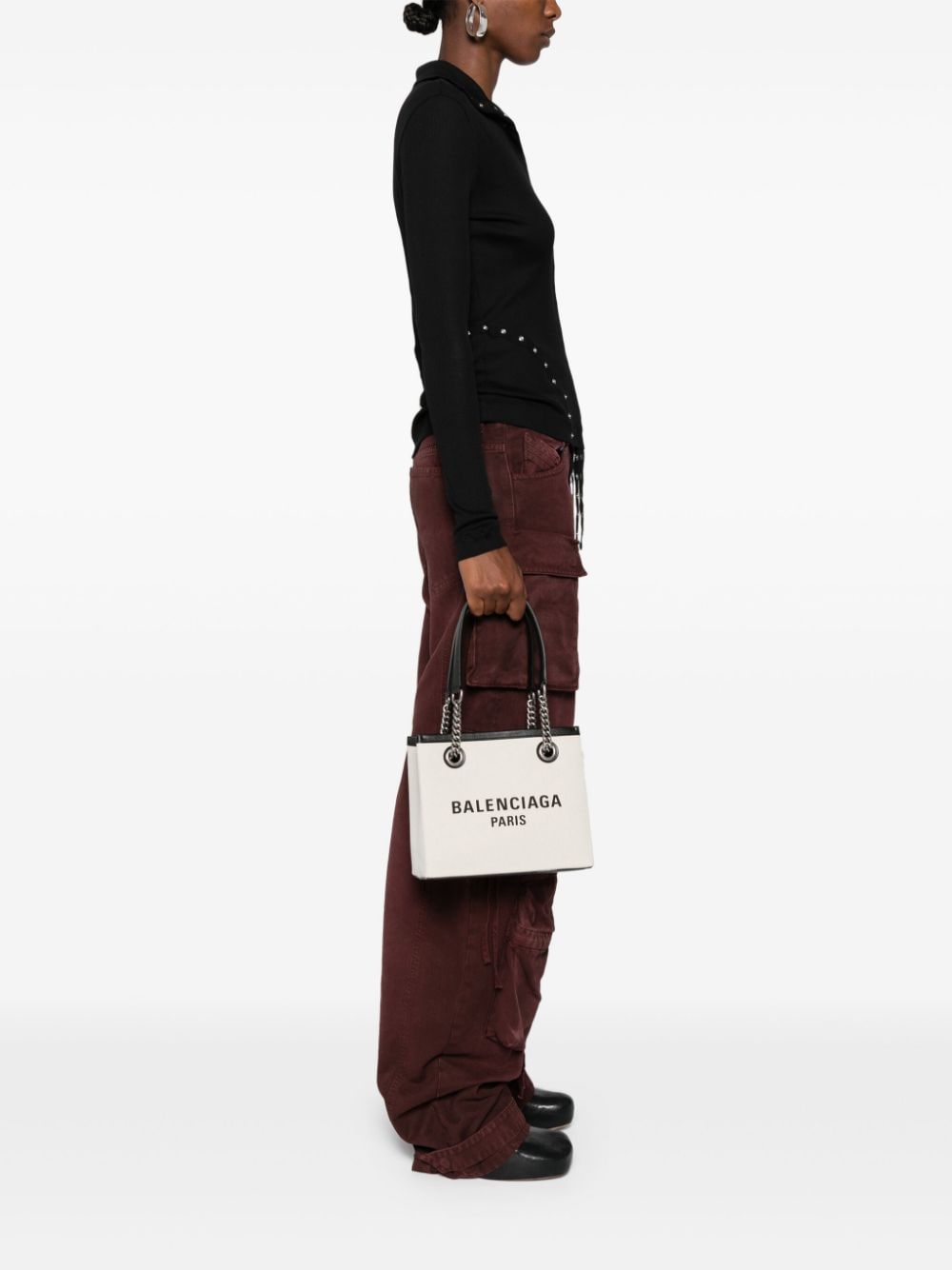 Balenciaga Small Duty Free Tote Bag – Fabric 100%, Leaher 100% - view 5