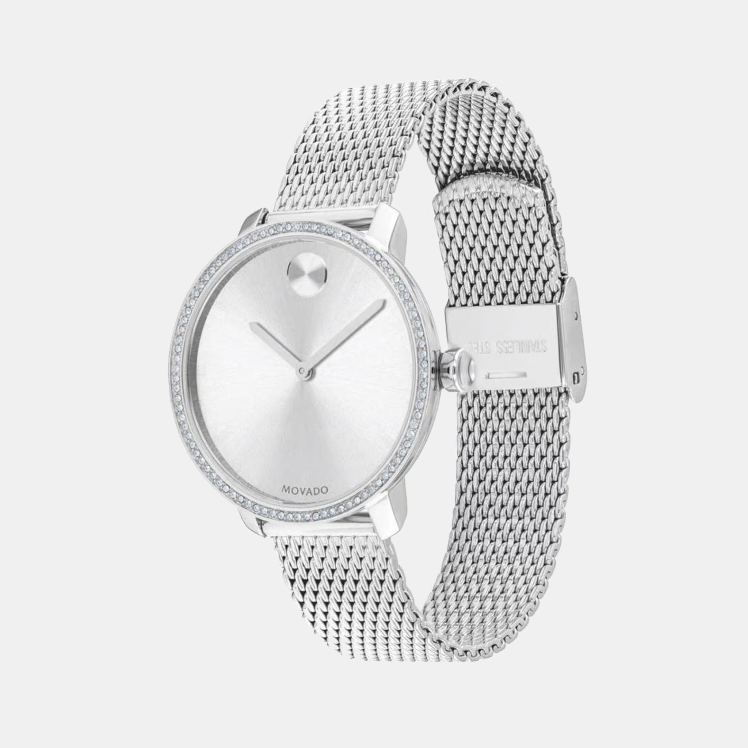 Movado Bold Women Quartz Silver Dial Analog Stainless Steel Watch 3600655 - view 2