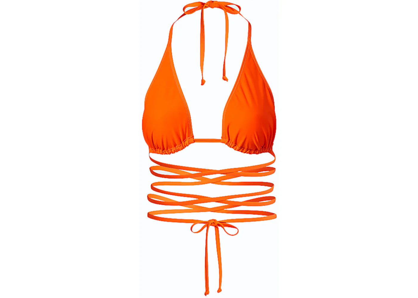 adidas Ivy Park Wrap Bikini Top (Plus Size) Solar Orange - view 2