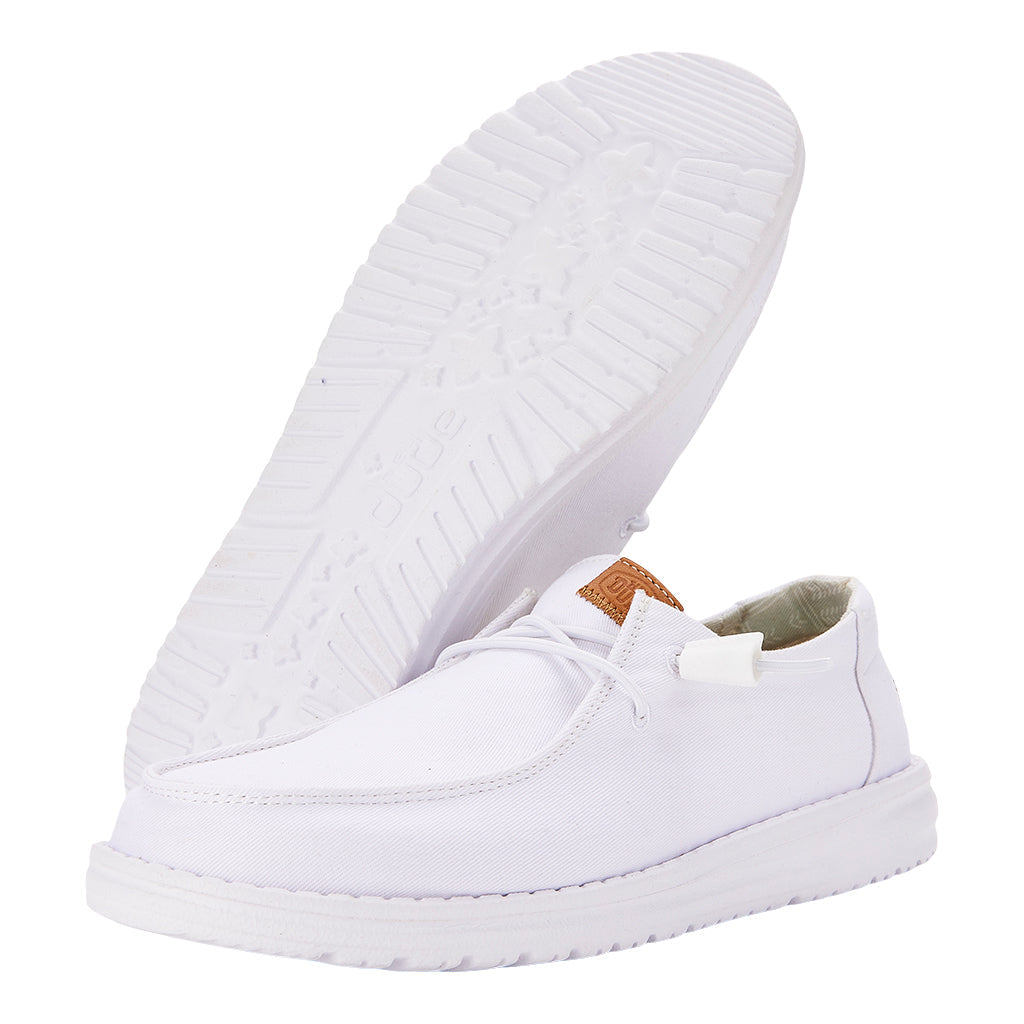 HEYDUDE shoes Wendy Stretch Canvas - White – Women's - view 3