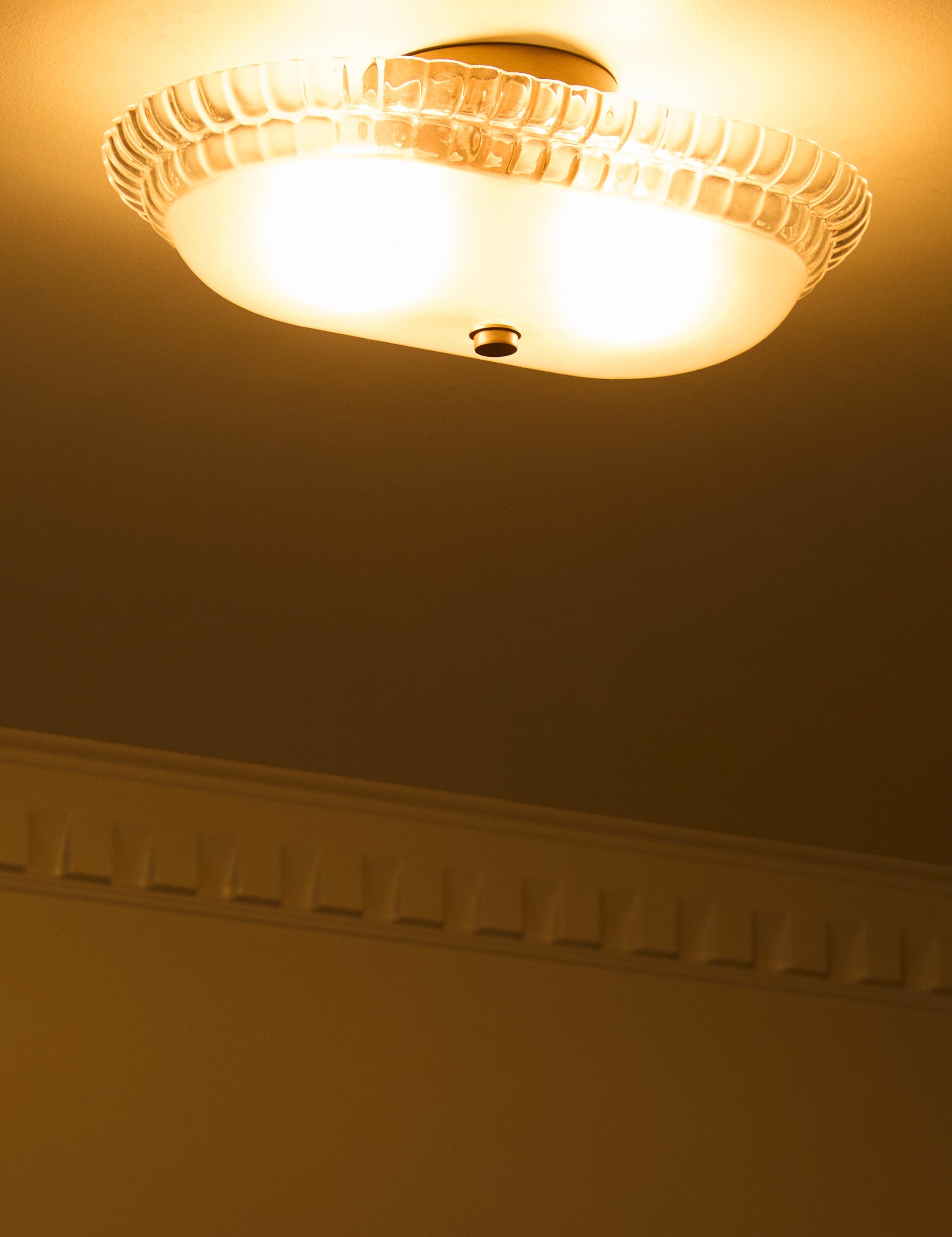 Lulu and Georgia Meridel Flush Mount Light – Aged Brass - view 2