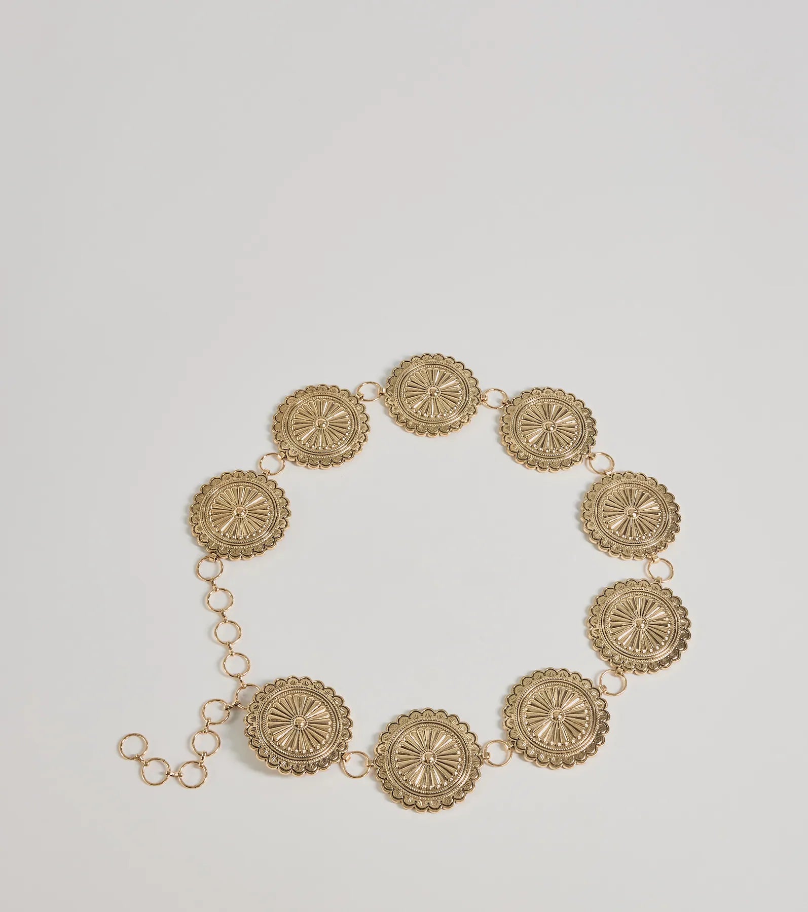 Windsor Vintage Glam Concho Metal Belt - view 4