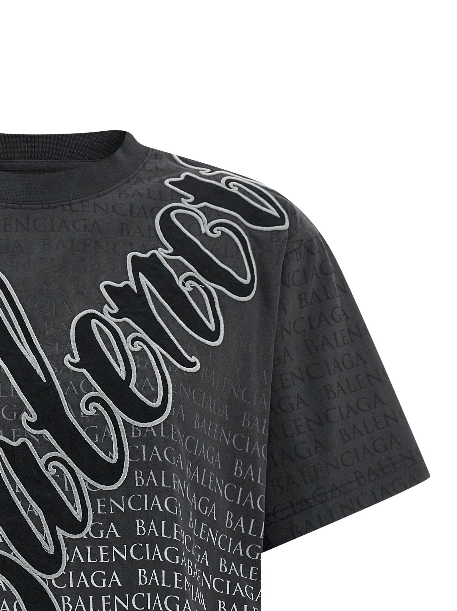 Balenciaga Cursive T-shirt – 100% cotton - view 3