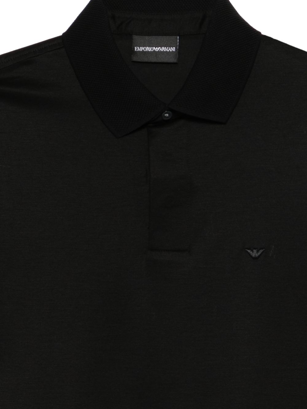 Emporio Armani Cotton polo shirt – 70% Lyocell, 30% Cotton - view 3