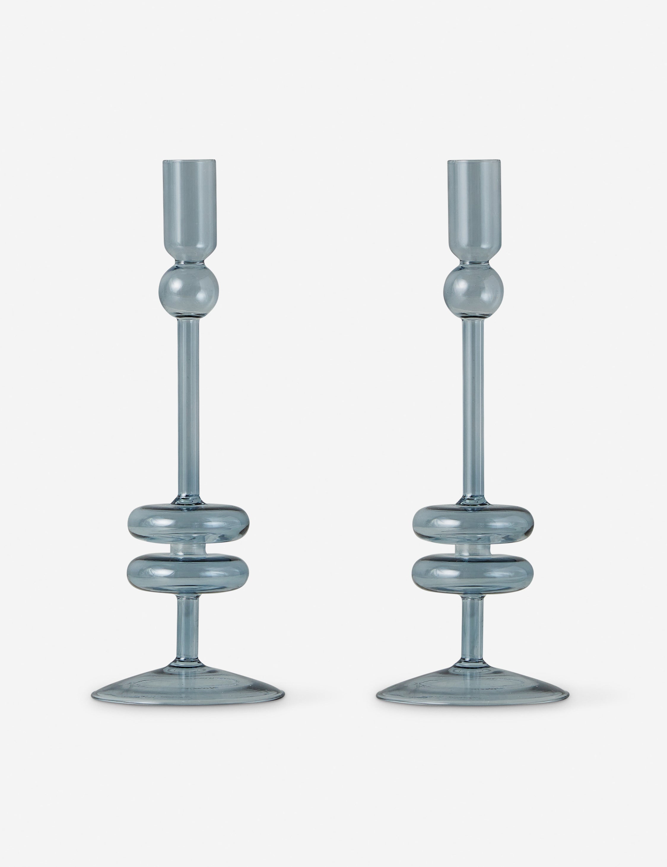 Lulu and Georgia Glass Candlestick Pair (Set of 2) by etúHOME - view 20