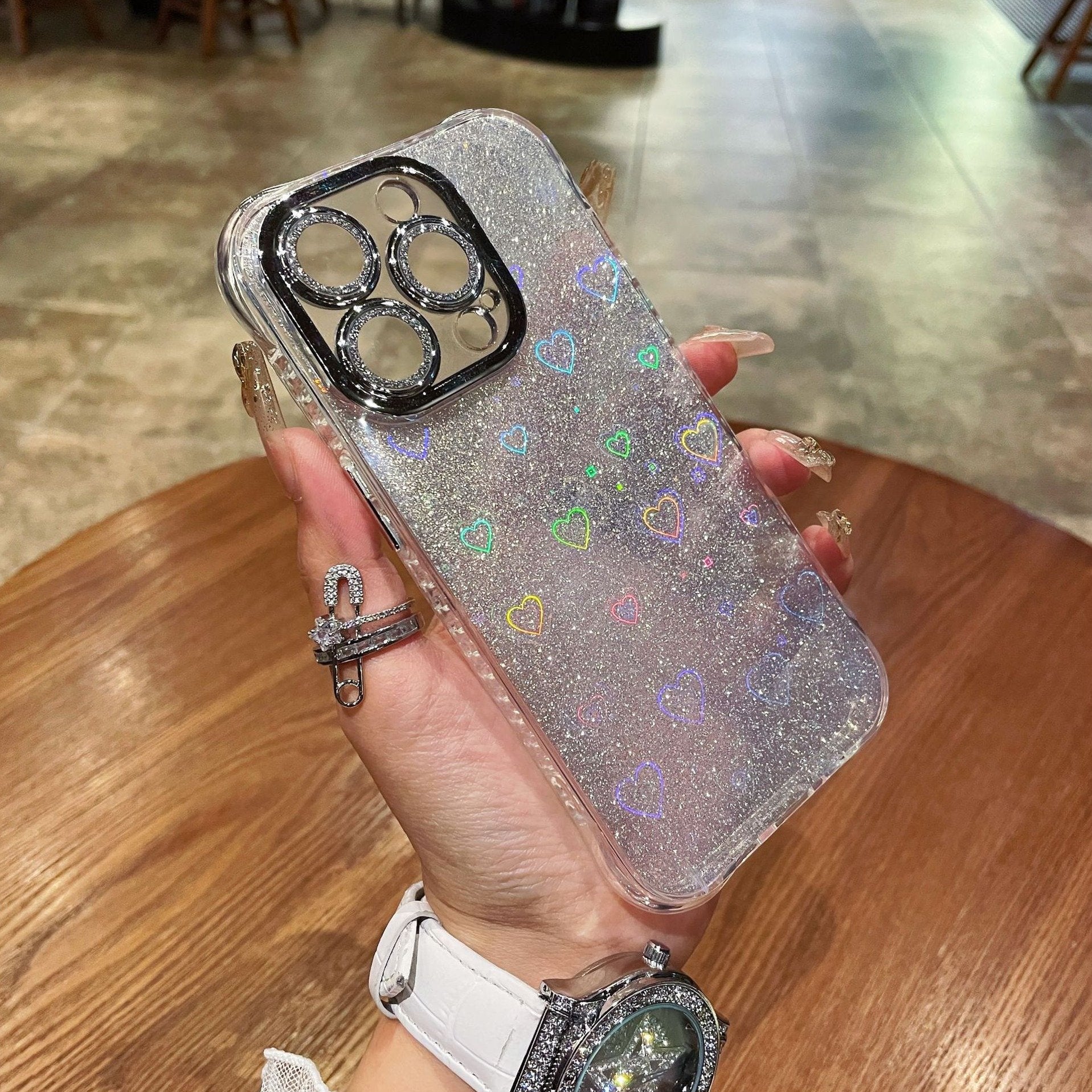 Peeperly Laser Love Shell Glitter Case – No Color - view 5