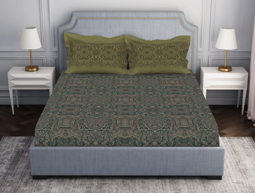 Spaces India Ornamenta Ornate 100% Cotton Fitted King - Essentials by Spaces - view 8
