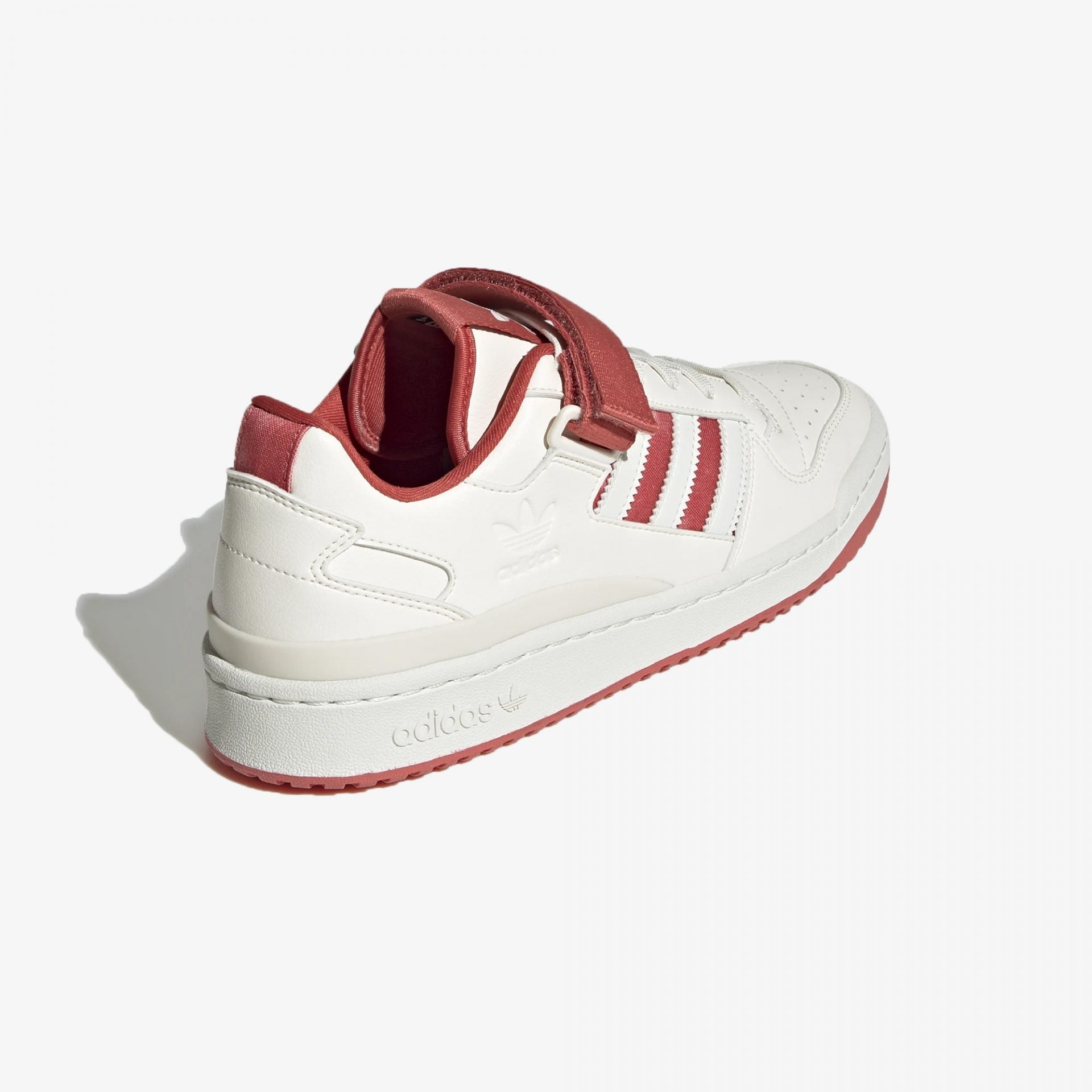 Adidas Originals | FORUM LOW { CHALK WHITE / CREW RED - view 2