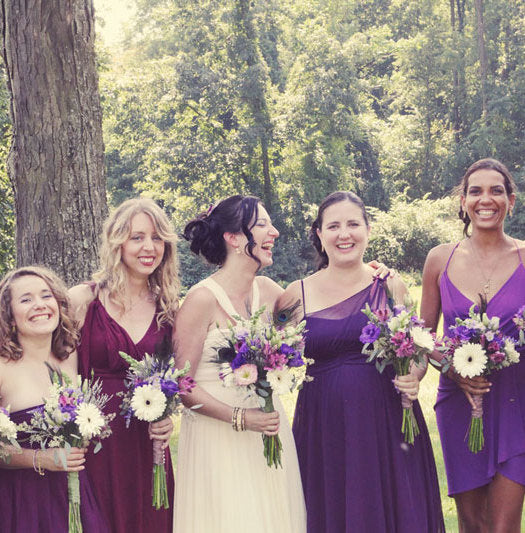 fiftyflowers.com Monochromatic Purple Wedding