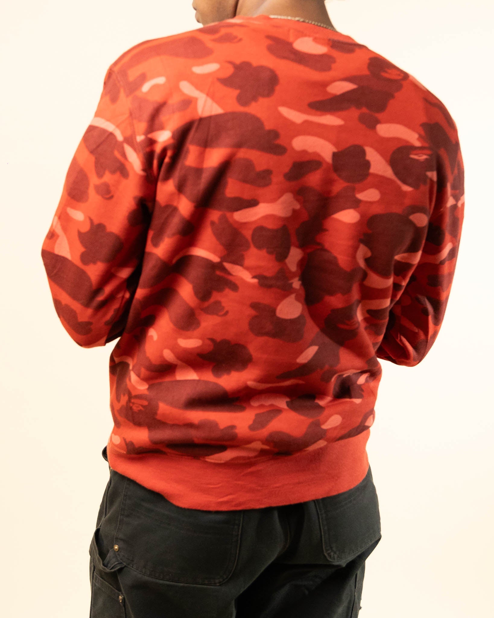 AAPE BY BATHING APE Bape Red Camo Crewneck - view 2