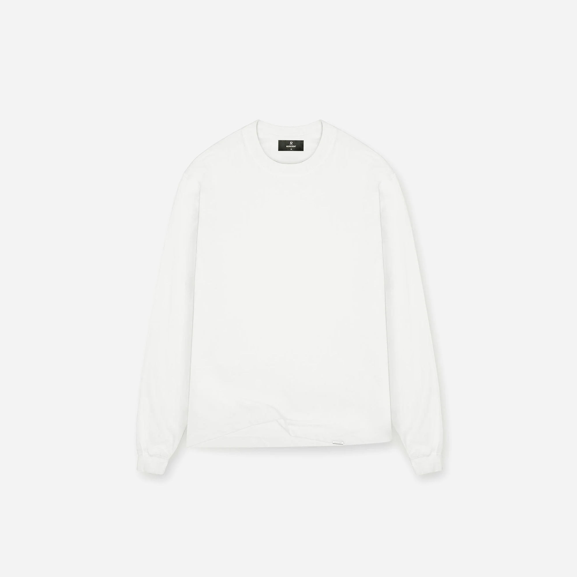 REPRESENT SS25 Initial Long Sleeve T-Shirt Flat White