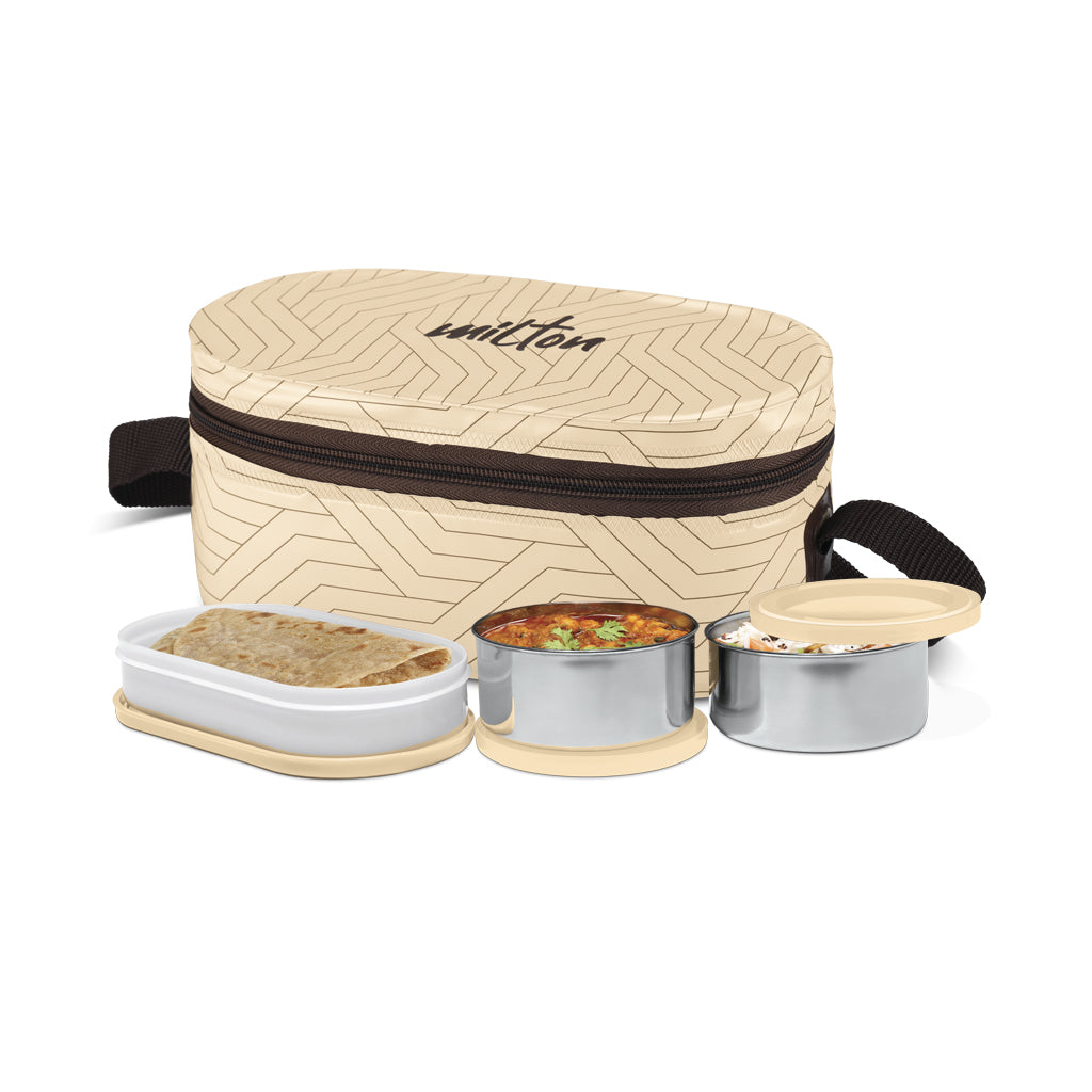 Milton Stainless Steel Executive Lunch Insulated Tiffin | 3 Stainless Steel Containers - view 11