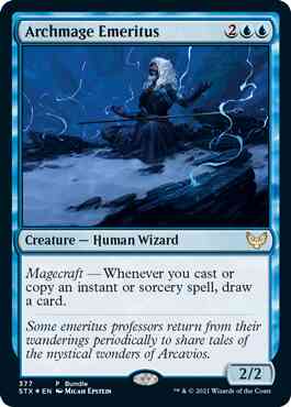 Archmage emeritus bundle – Magic Archmage Emeritus [Bundle] [377] [Strixhaven: School of Mages] [Foil]