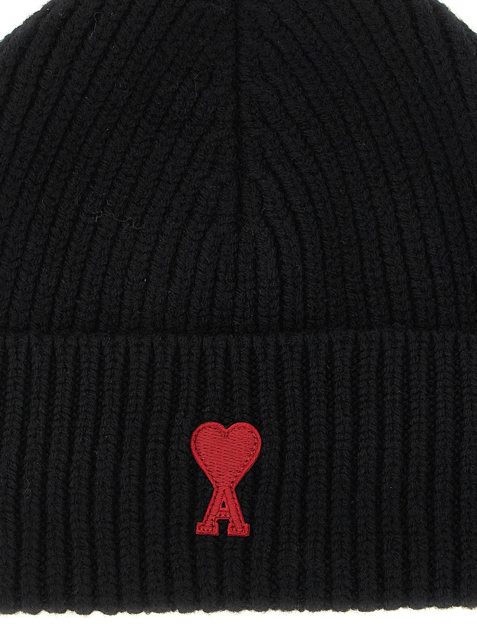 Ami Paris Ami De Cœur Beanie – 100% wool - view 3