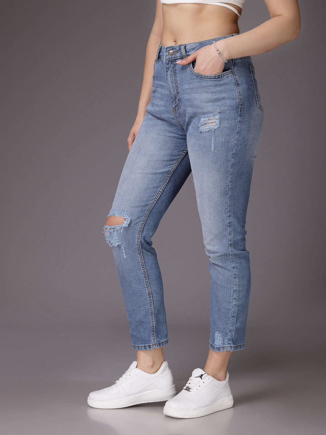 Freehand By The Indian Garage Co Women Straight Fit Jeans - view 5