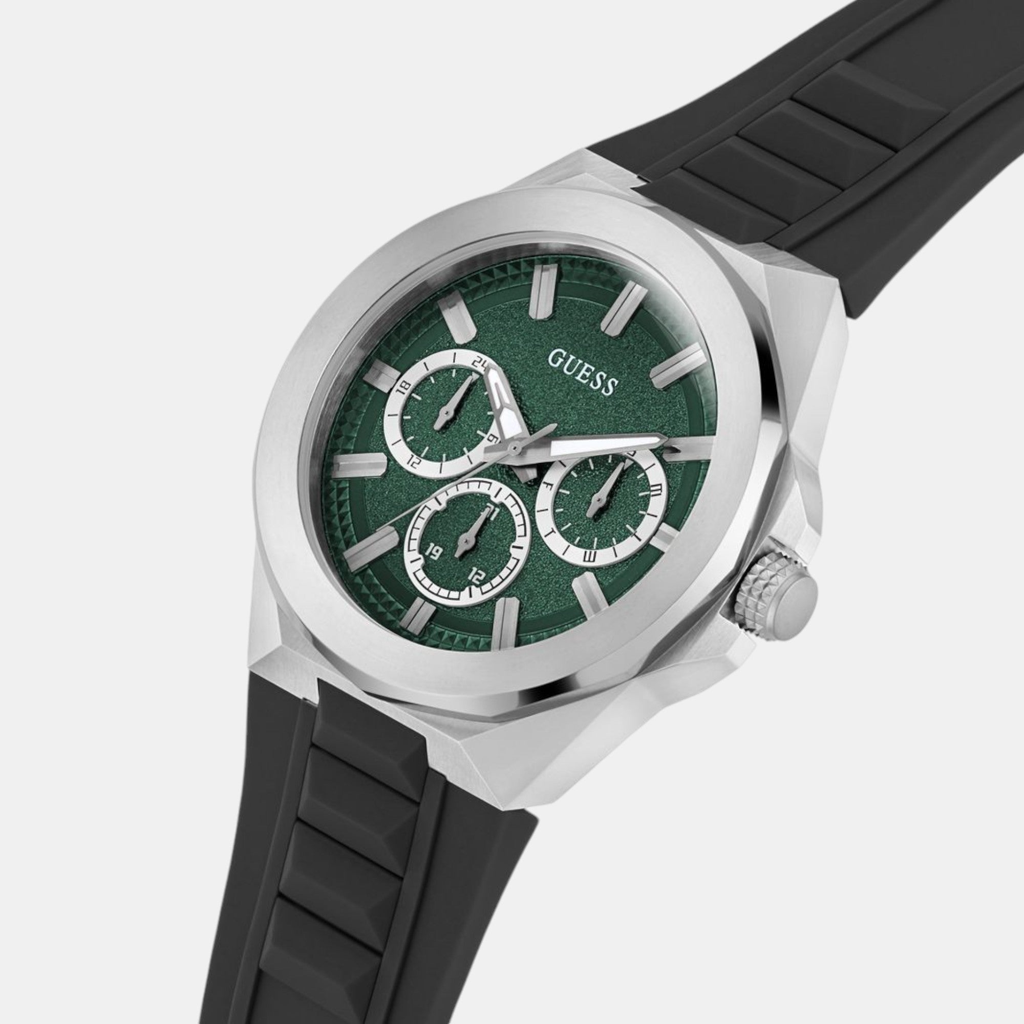 Guess Dashboard Men Quartz Green Dial Multi-Function Silicone Watch GW0799G3 - view 3
