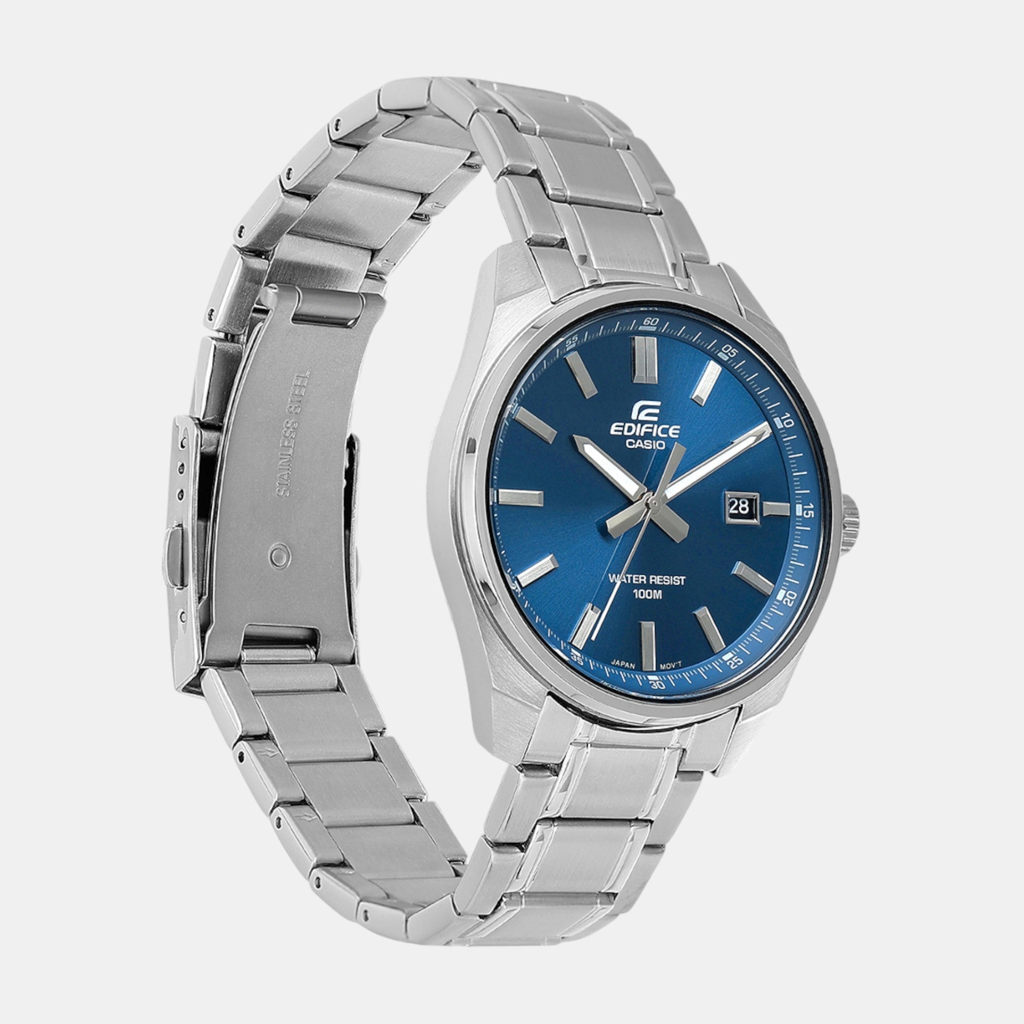 Casio Edifice Men Quartz Blue Dial Analog Stainless Steel Watch ED619 - view 4