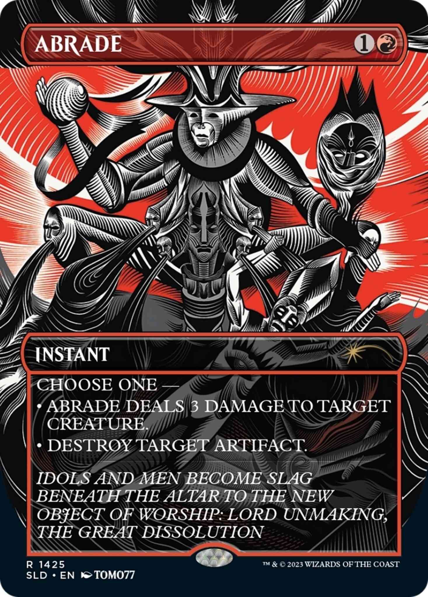Abrade 1425 borderless – Magic Abrade [1425] [Borderless] [Absolute Annihilation] [Secret Lair Drop] [Non-Foil]