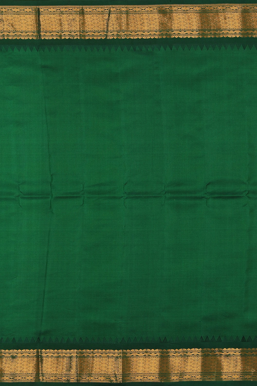 Kalanjali Gadwal-Silk Red Saree – Women's - view 4