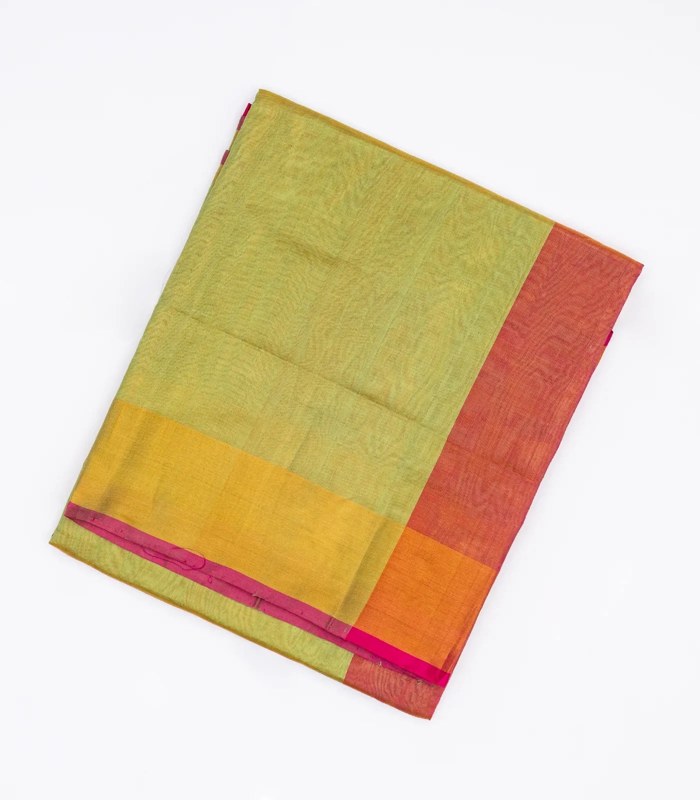 RmKV Cardamom Green Uppada Silk Saree With Contrast Pallu