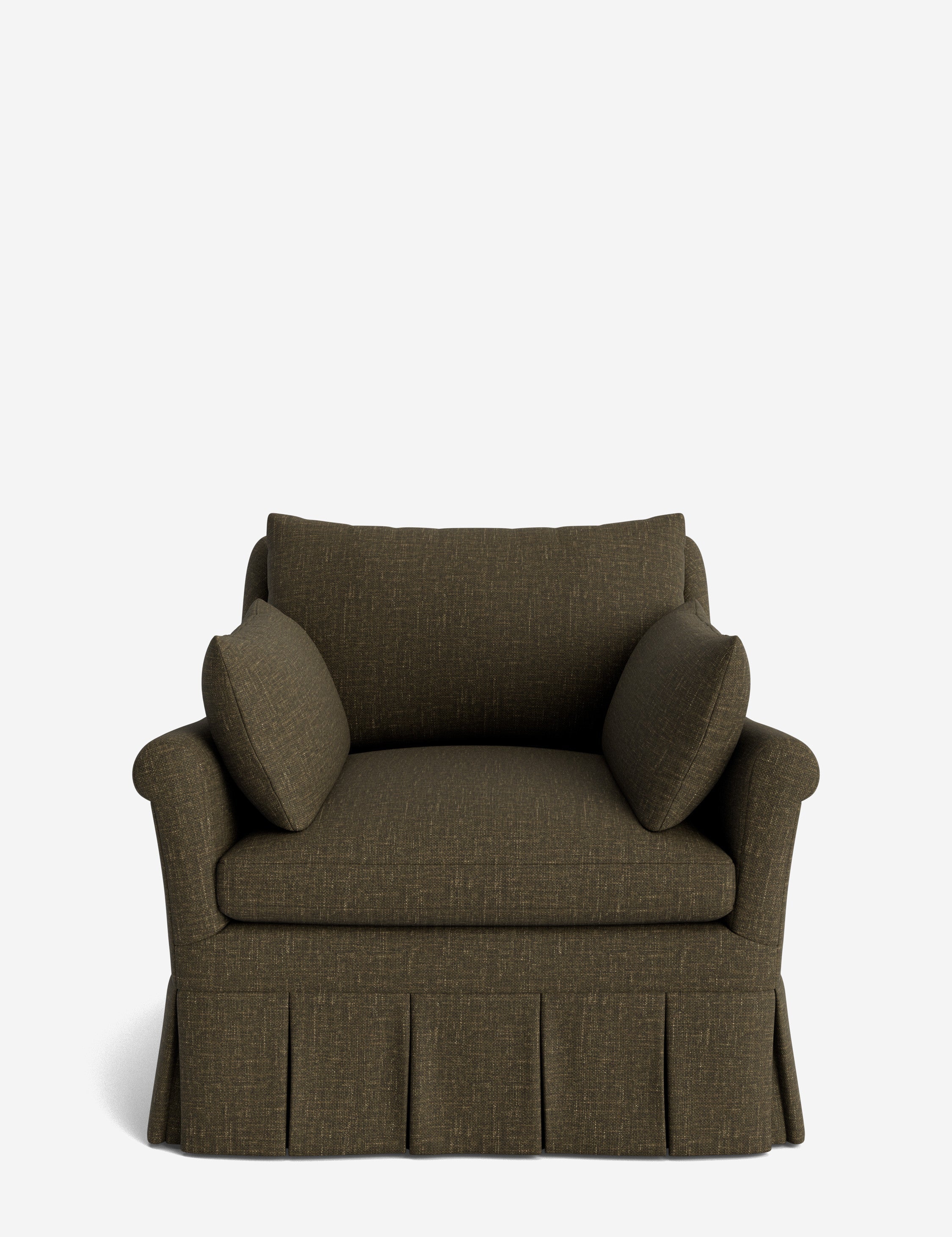 Lulu and Georgia Portola Rolled Arm Luxe Depth Pleated Chair - view 43