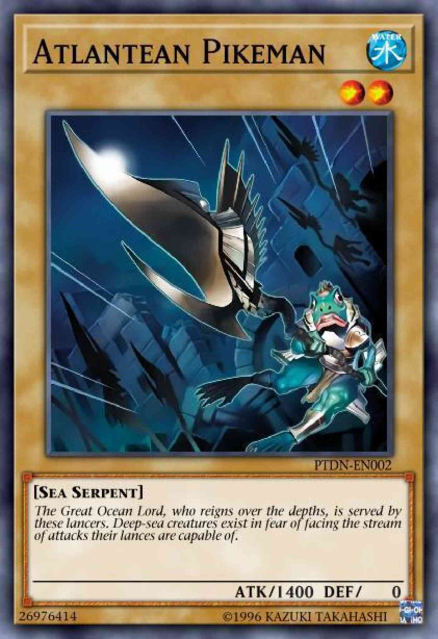 Yu-Gi-Oh! Atlantean Pikeman - 5DS1-EN009 - Common - Unlimited