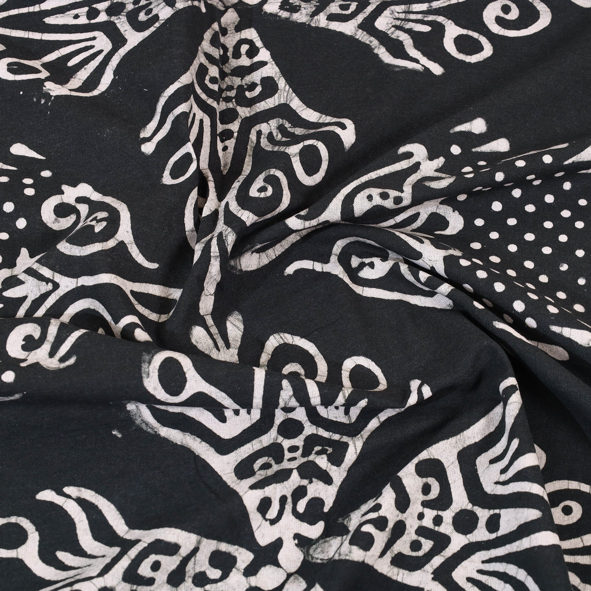 BATIK BY MD. SHARIFF Black - Cotton Hand Batik Print Single Bedsheet (91 x 57 ) 34 - view 5