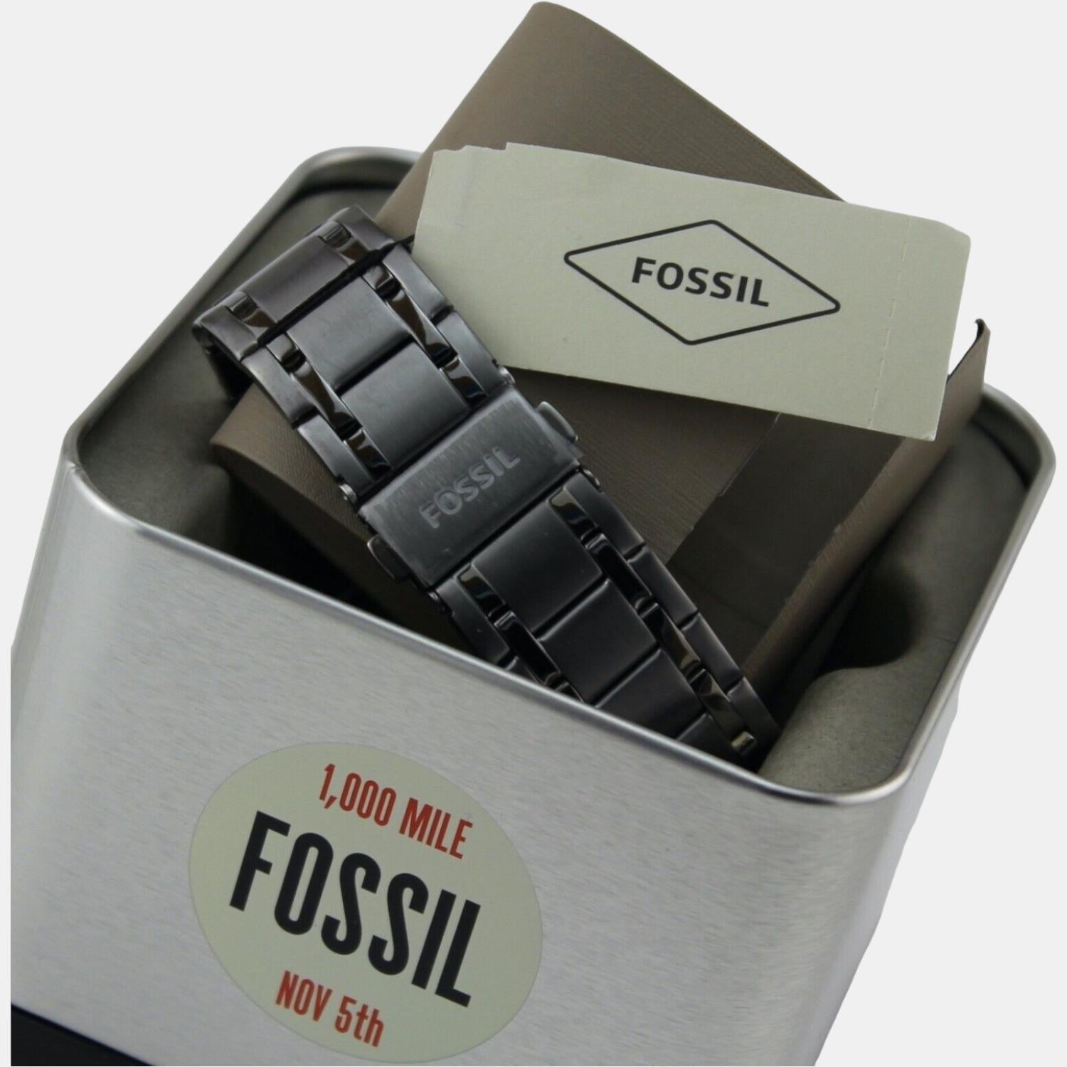 Fossil Fenmore Men Quartz Blue Dial Chronograph Stainless Steel Watch BQ2401 - view 3