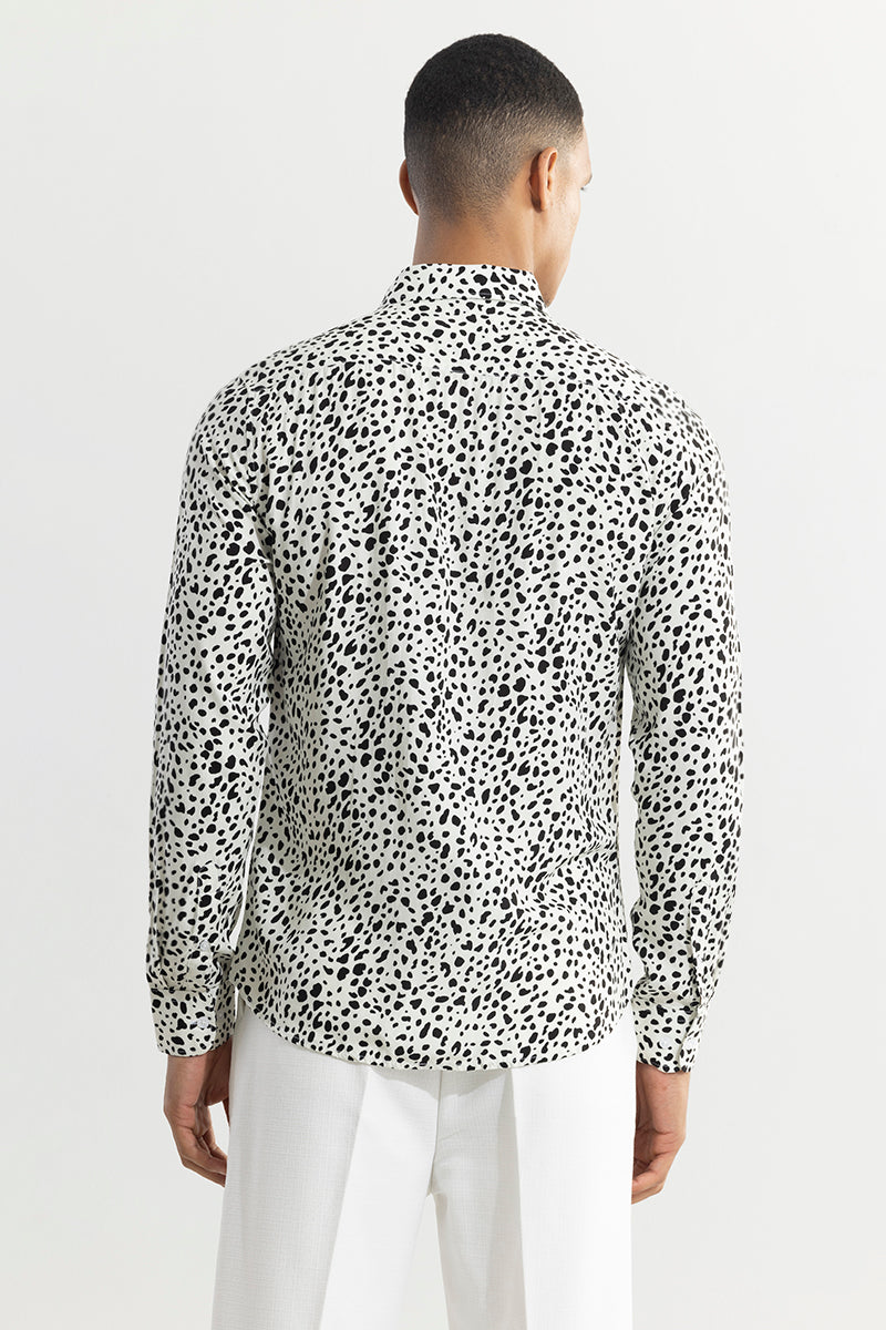 SNITCH Dispersed Dot White Shirt - view 6
