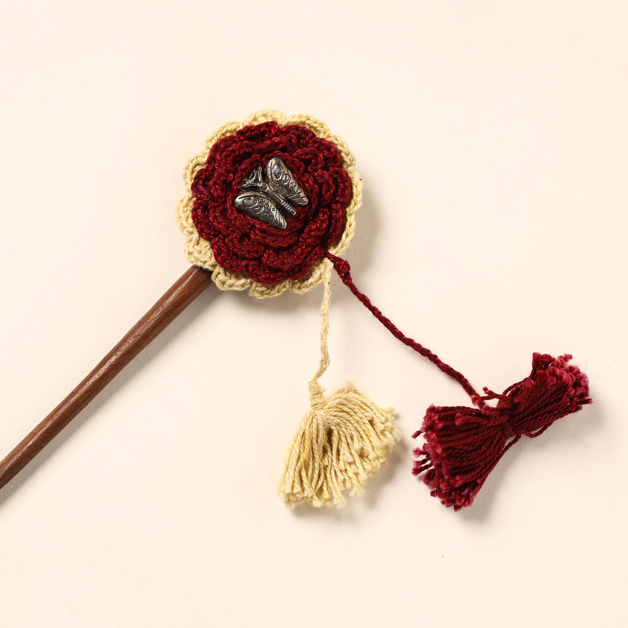JALPARI Handmade Crochet Wooden Juda Stick 14 - view 2