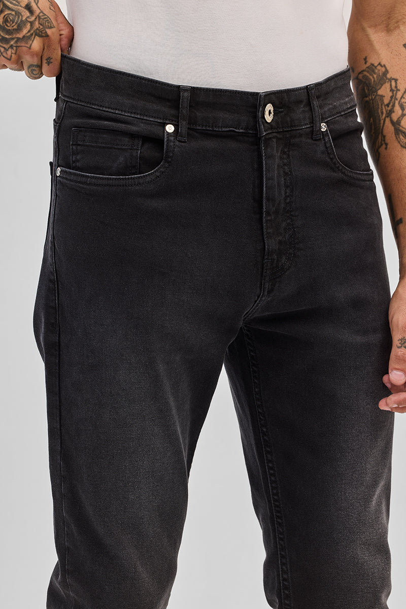 SNITCH Charcoal Grey Slim Fit Jeans - view 6