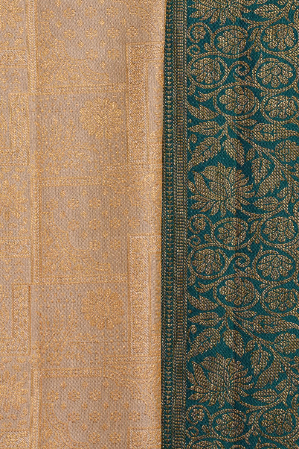 Kalanjali Kanchipattu An Ethereal Pearl Off-White Saree - view 2