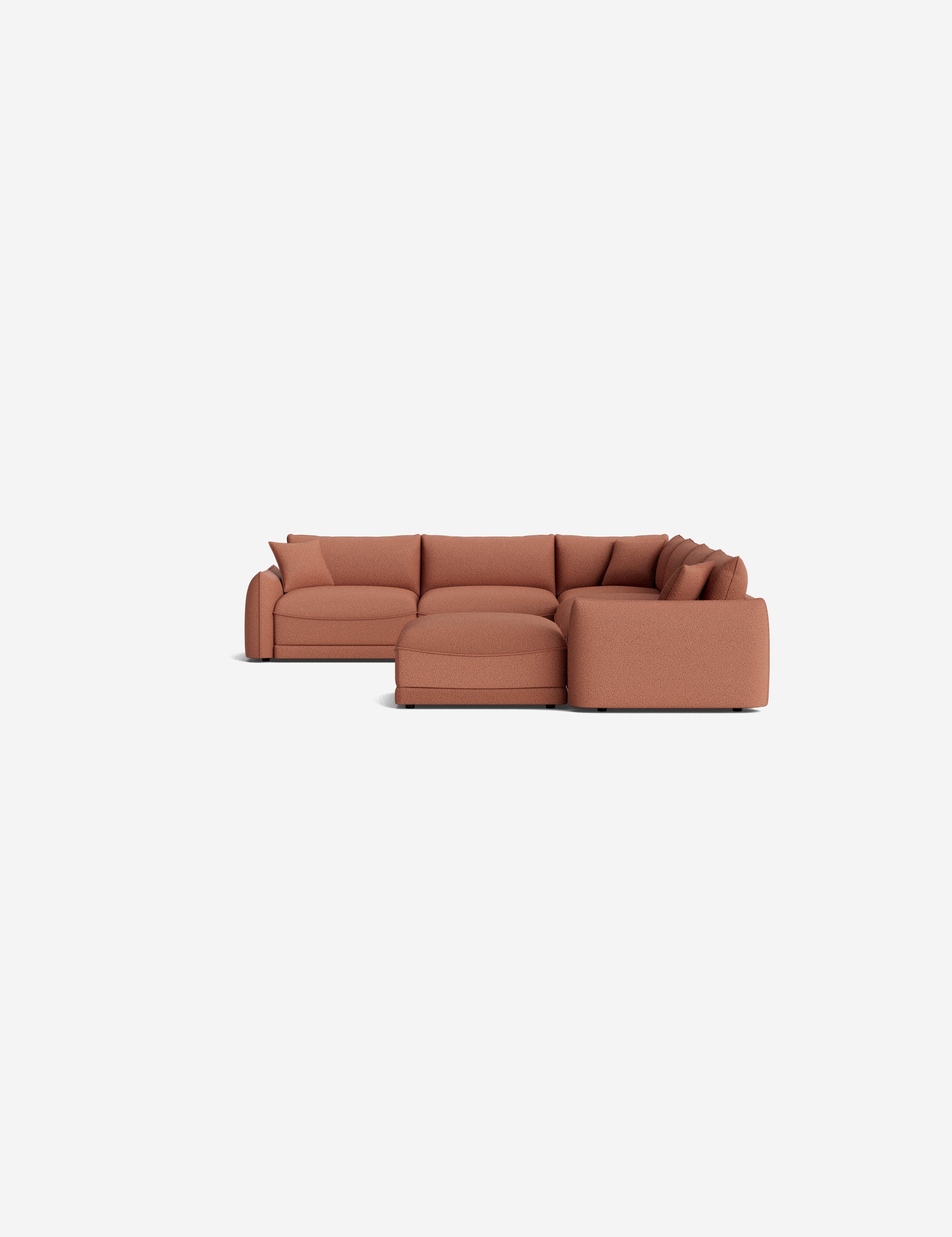Lulu and Georgia Balmer Modular Corner Sectional Sofa With Ottoman - view 65