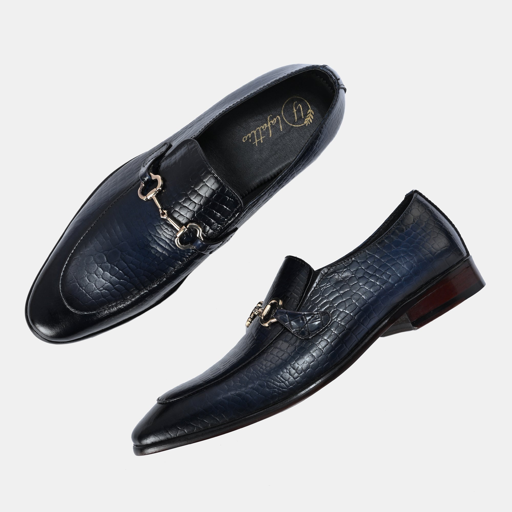Blue Buckled Loafers by Lafattio - view 2