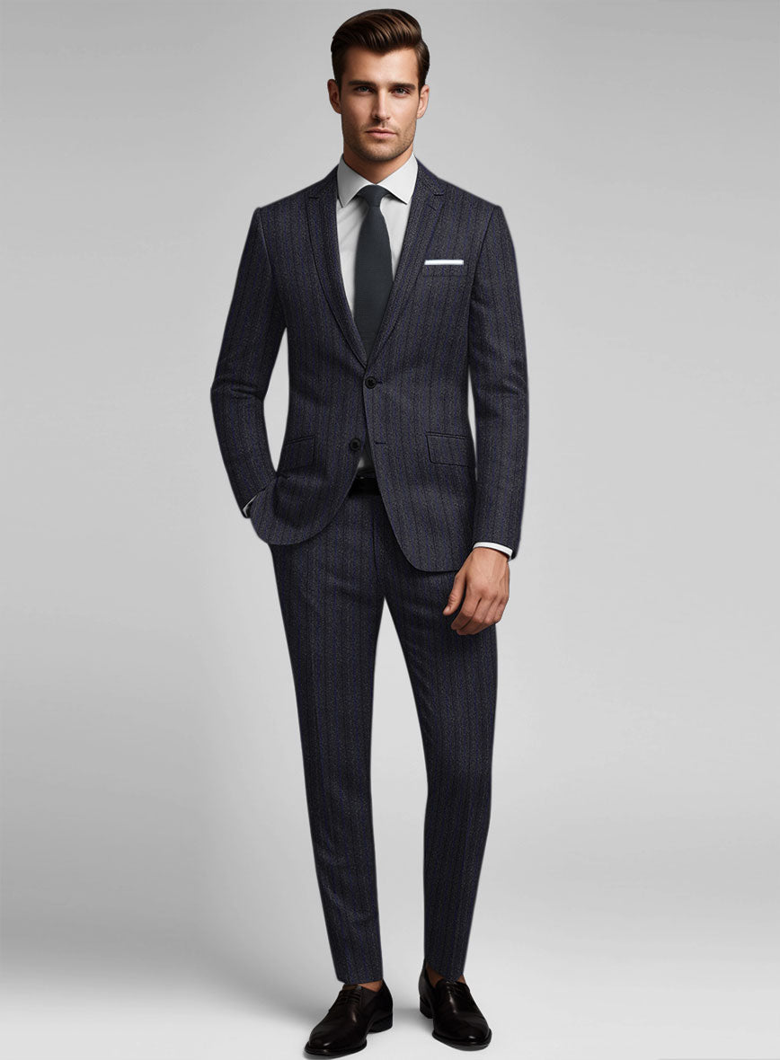 StudioSuits Reda Liora Charcoal Stripe Wool Suit - view 2
