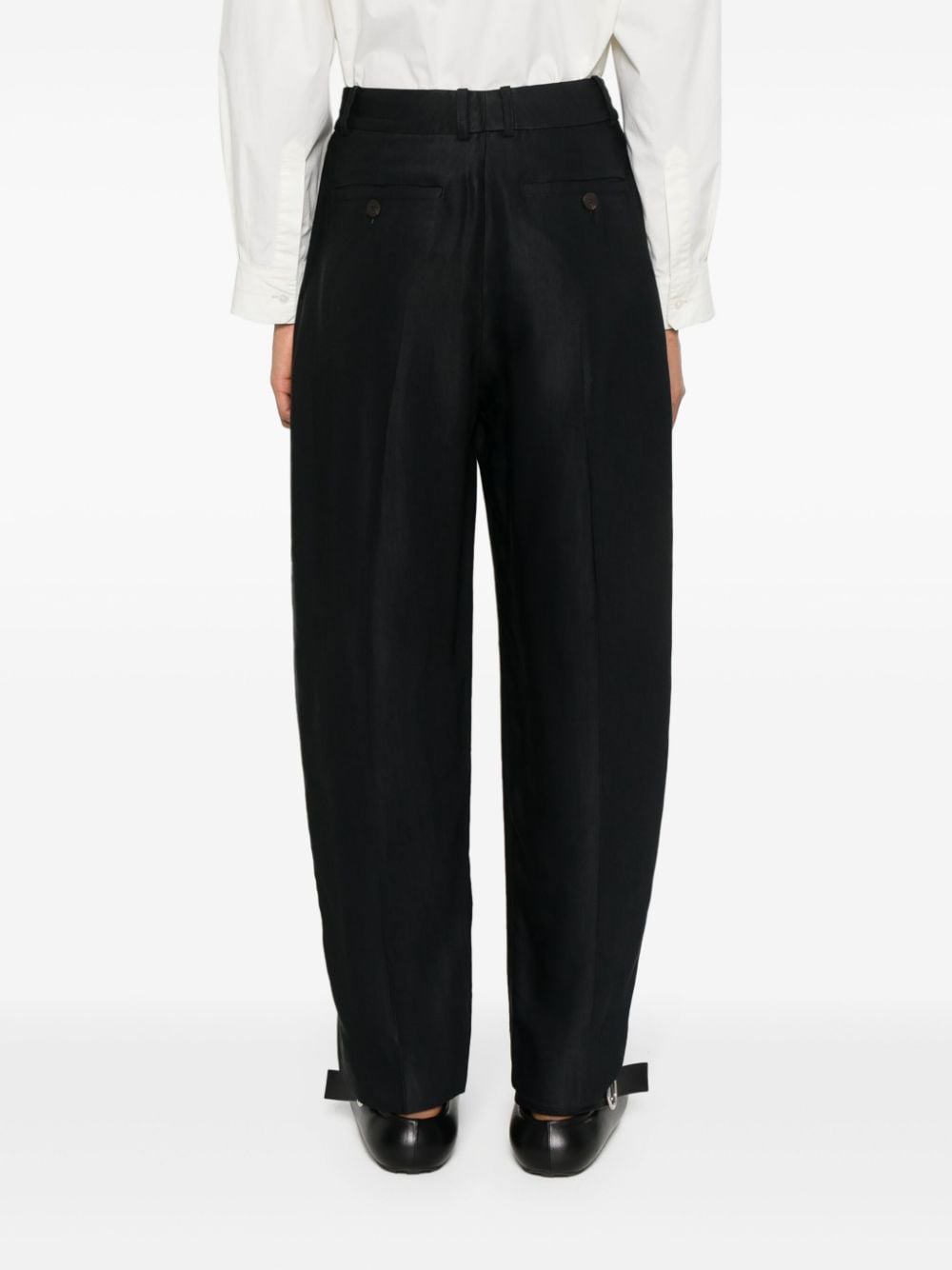 Studio Nicholson Pre Wool wide leg trousers – Viscose 84% Linen 16% - view 2