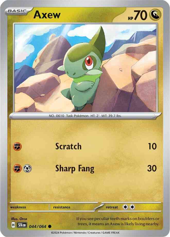 Common sv065-044 non-holo – Pokémon Axew - 044/064 - Common [sv065-044] [Non-Holo]