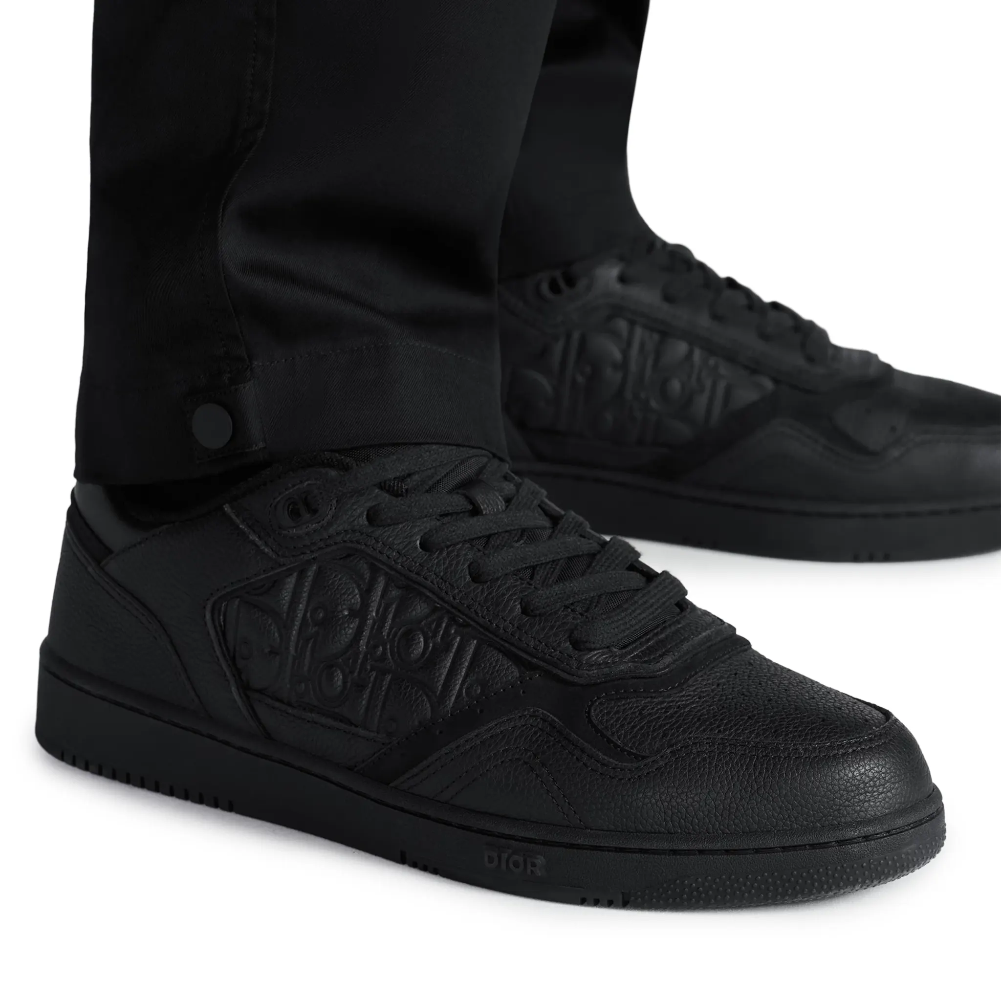 Dior B27 Uptown Black Grained Calfskin Sneaker - view 7