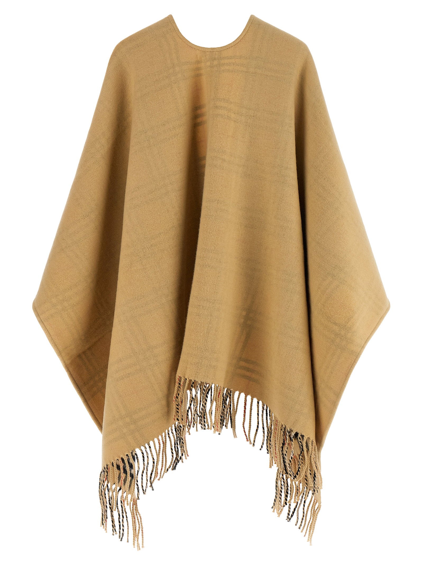 Burberry Check Wool Reversible Cape – 100% wool - view 3