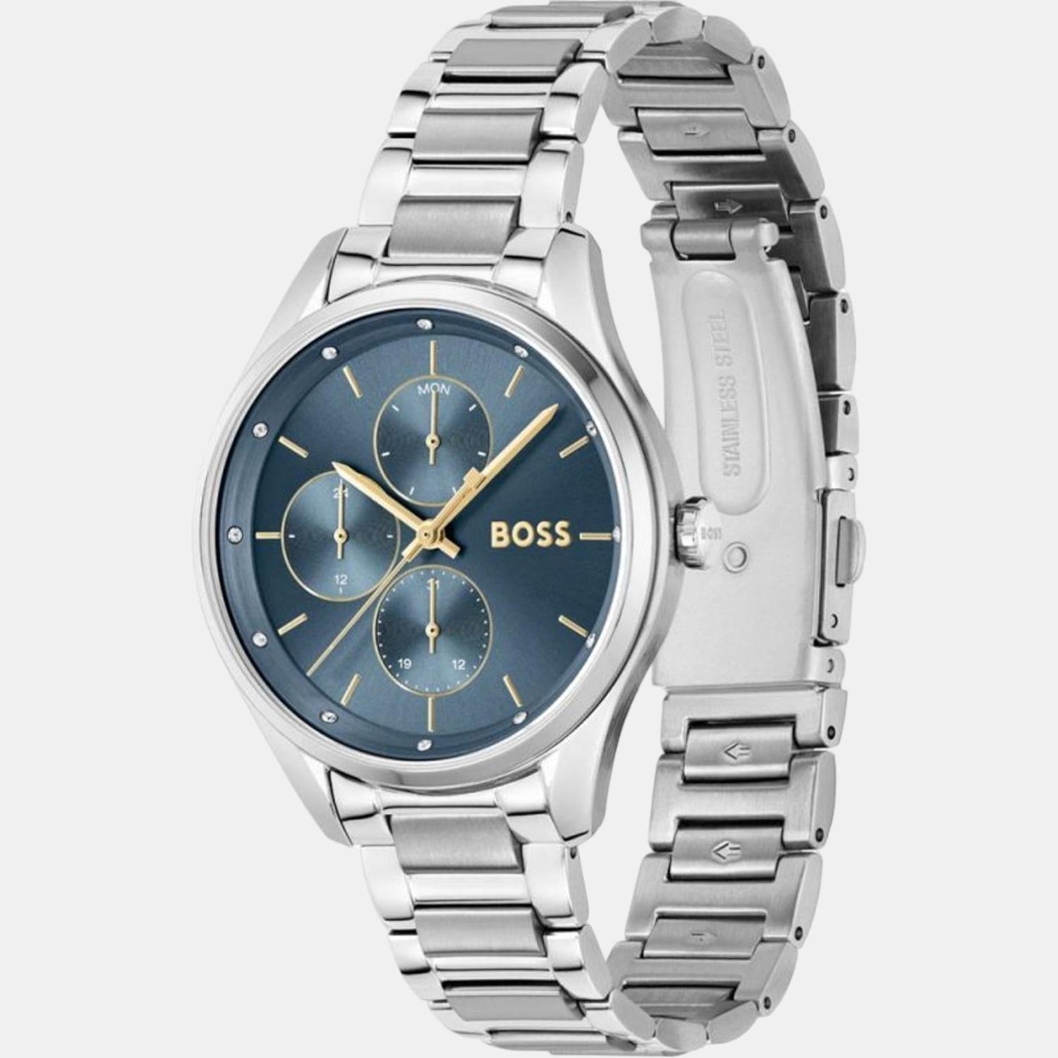 Boss Grand Course Women Quartz Blue Dial Analog Stainless Steel Watch 1502583 - view 8