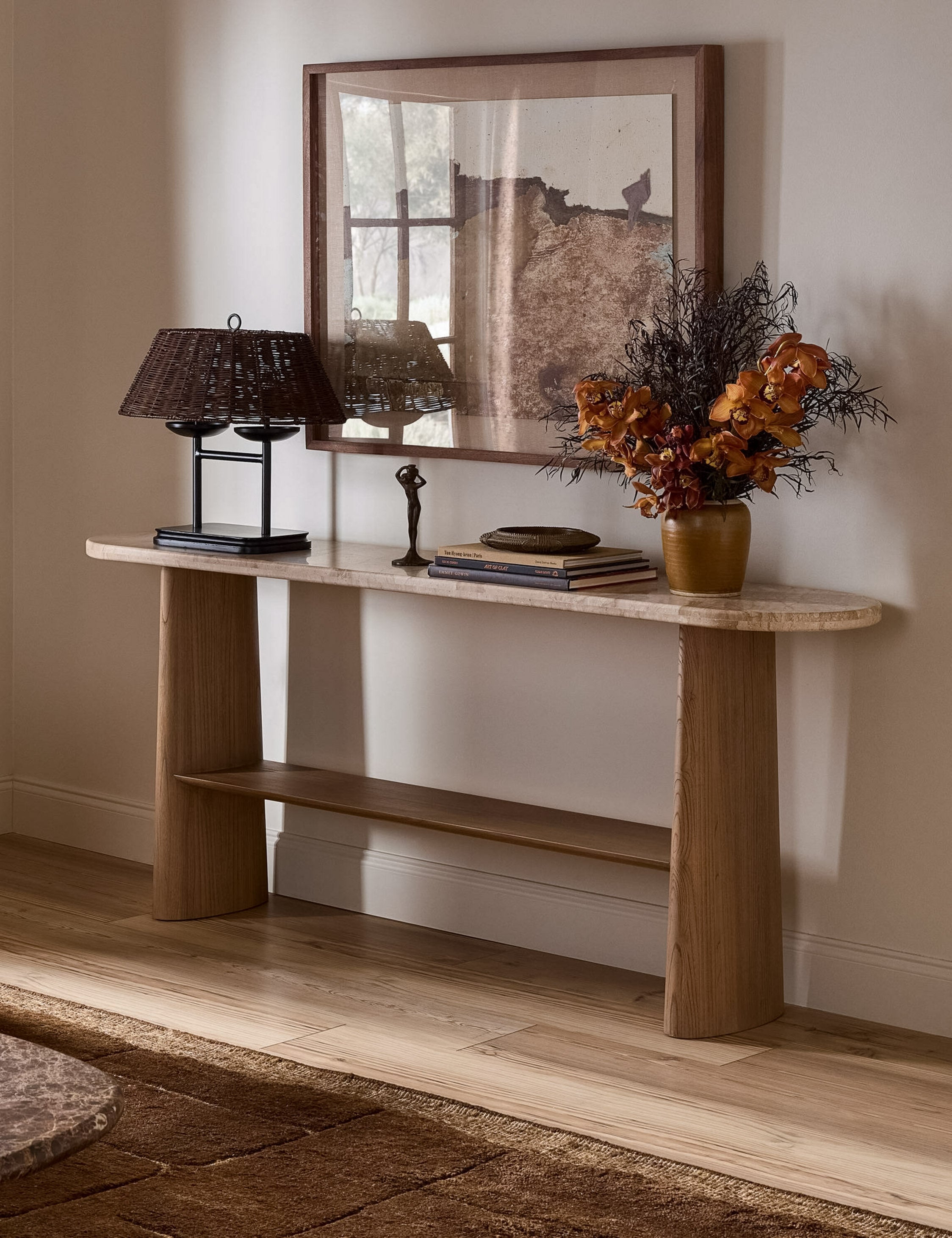 Lulu and Georgia Milner Console Table – Sand Marble - view 2
