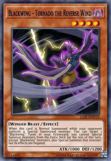 Yu-Gi-Oh! Blackwing - Tornado the Reverse Wind - TDIL-EN012 - Common - 1st Edition