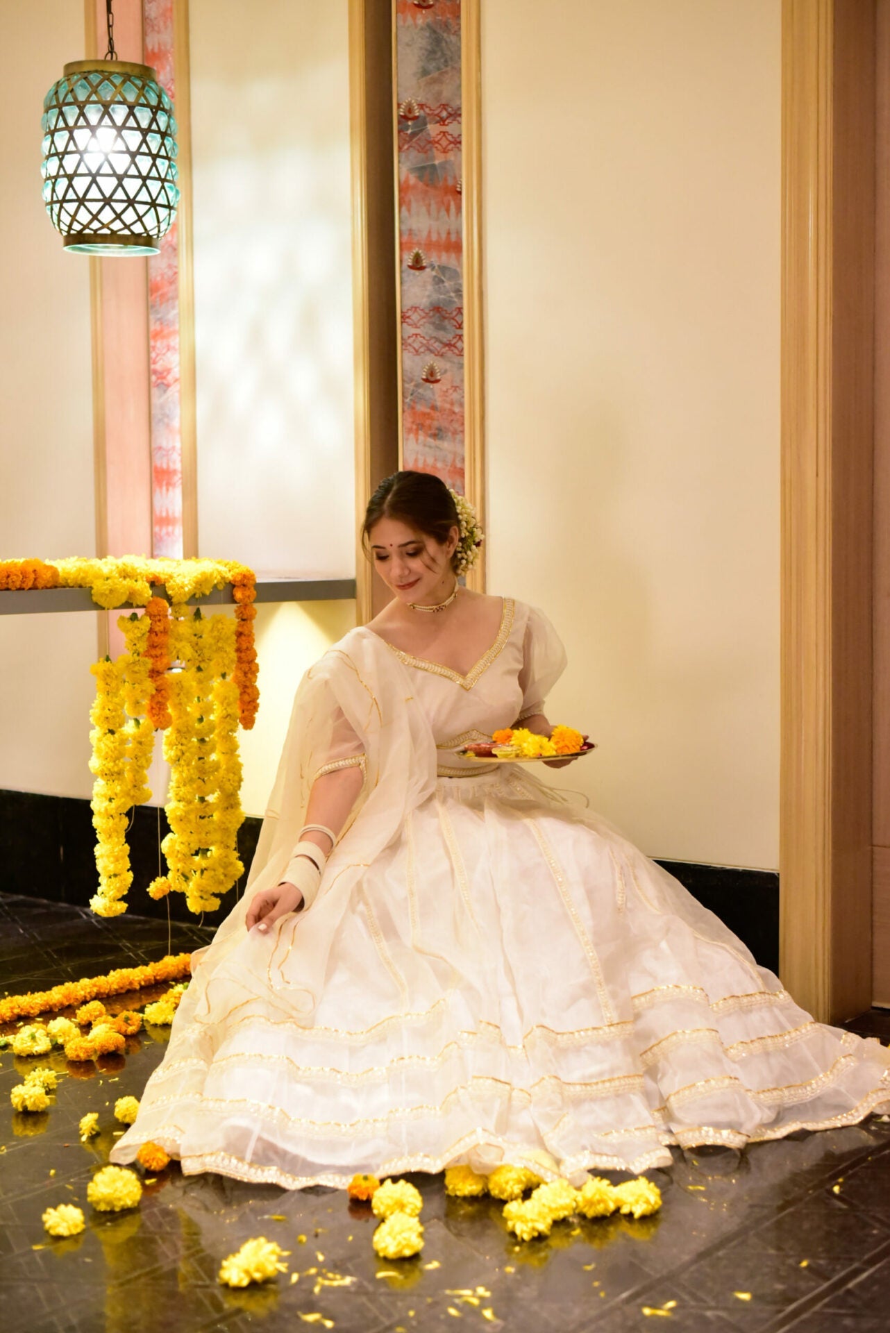 Idaho-o nooraniyat white organza lehenga – Women's - view 6
