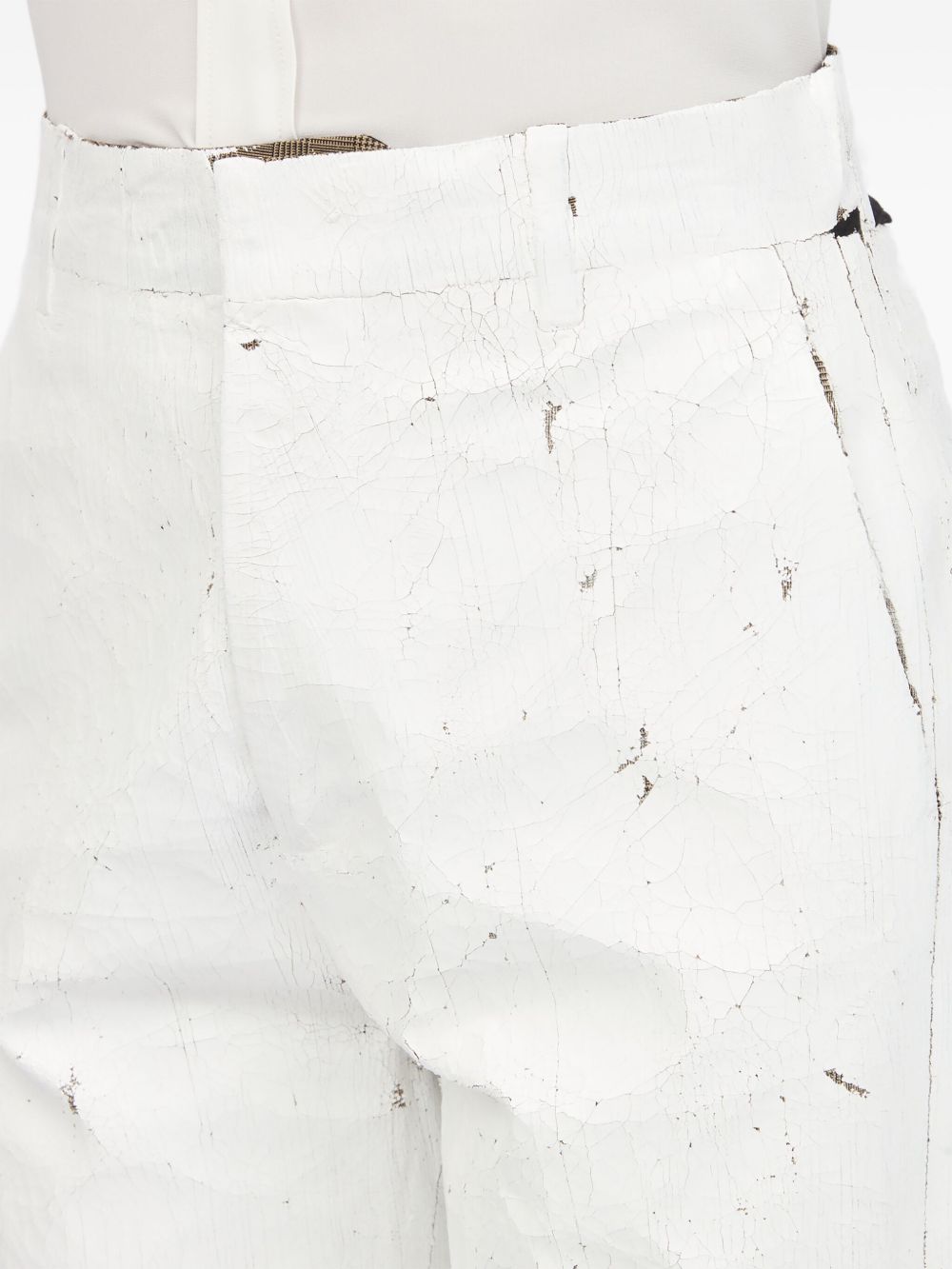 MM6 Maison Margiela Wax trousers – Polyester 54% Cotton 46% - view 2