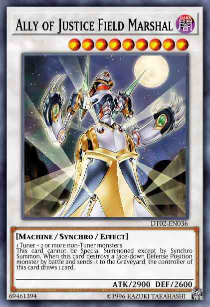 Yu-Gi-Oh! Ally of Justice Field Marshal - HA02-EN030 - Secret Rare - Unlimited