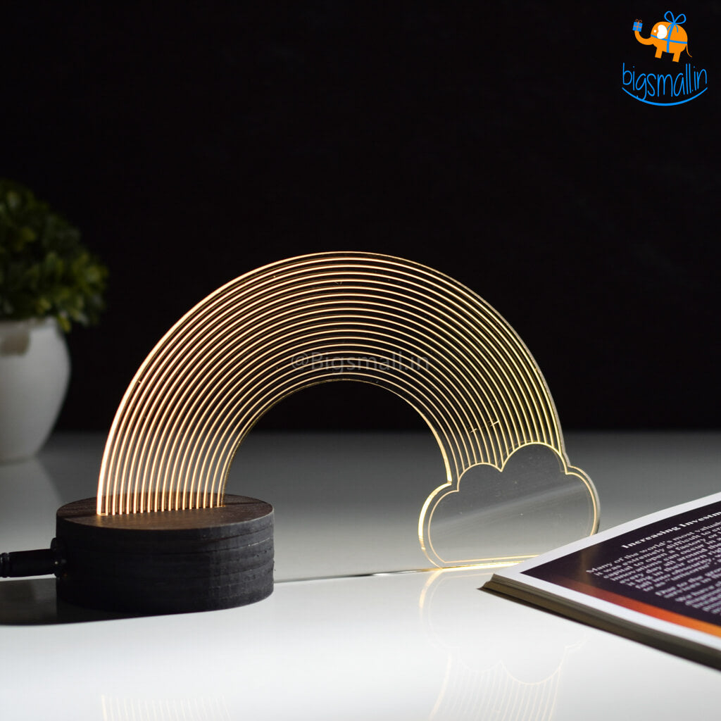 India Vibes 3D Rainbow & Cloud Hologram Lamp - view 2