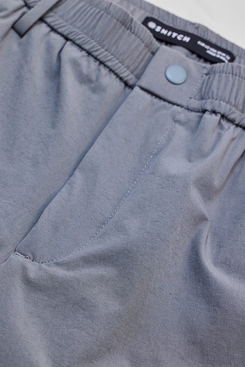 SNITCH Light Grey Regular Fit Stretch Chinos - view 2
