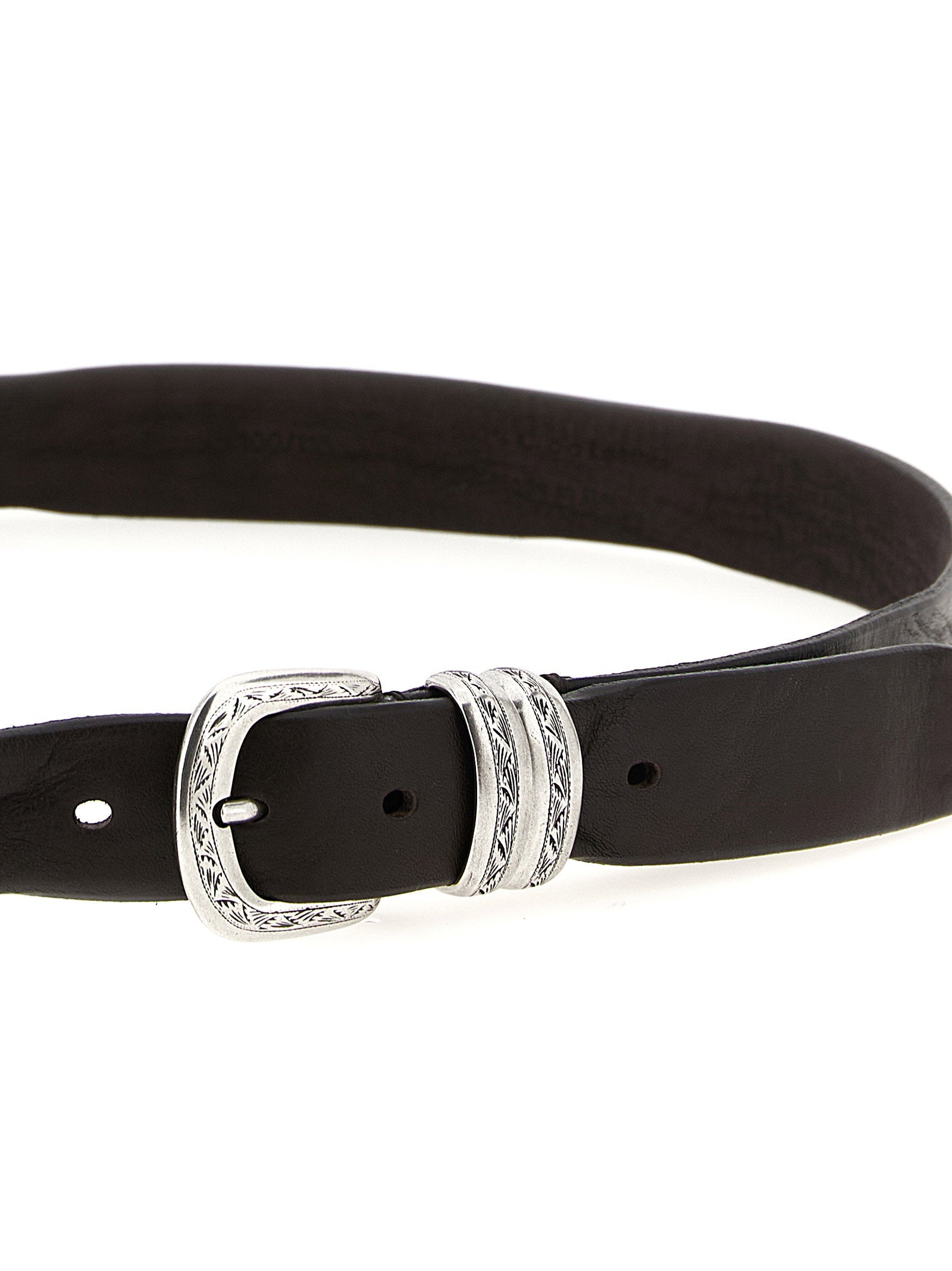 Zerbini Claudio Aged Leather Belt - view 3