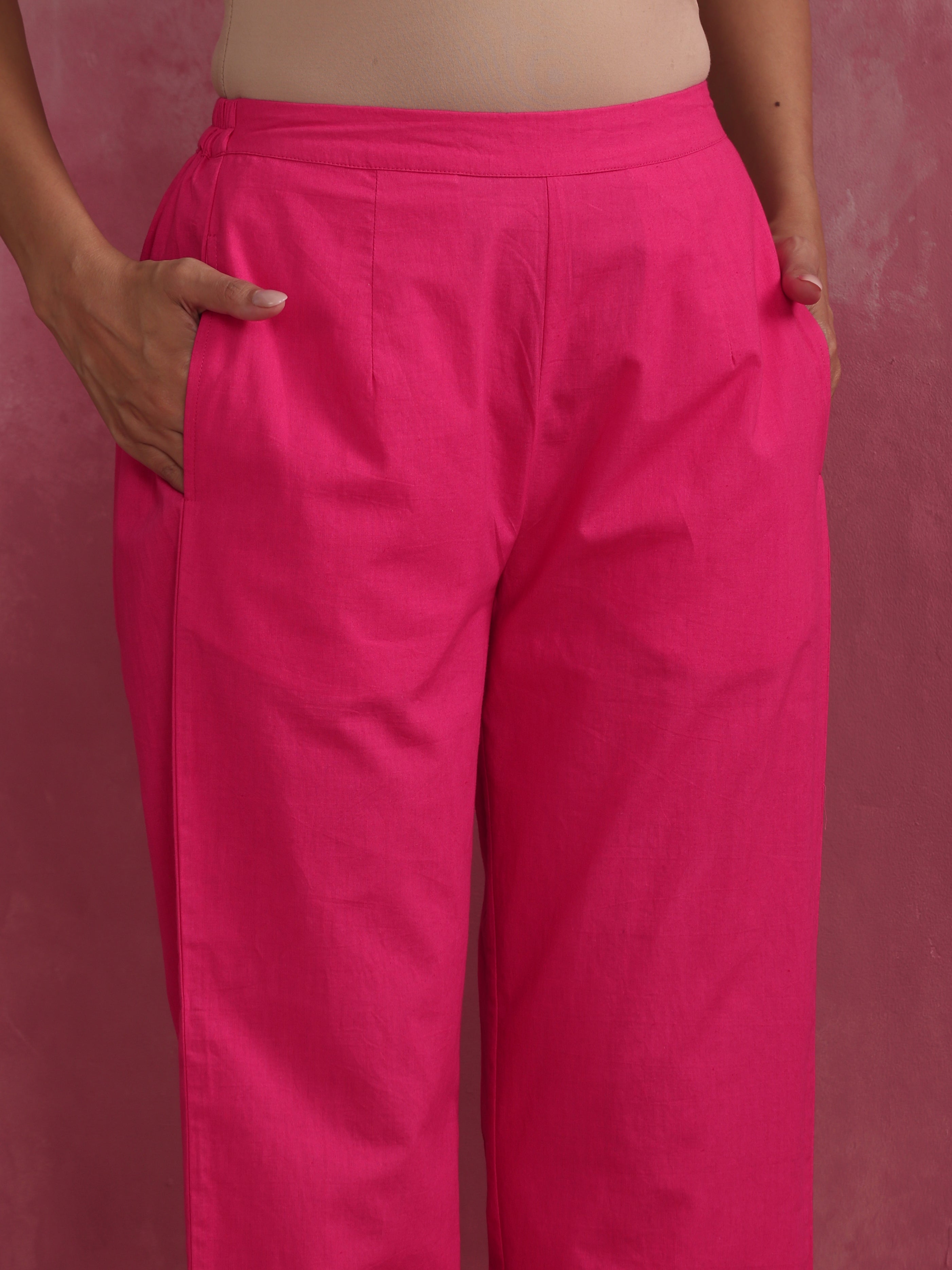 trueBrowns Pink Cotton Dobby Co-ord set - view 7